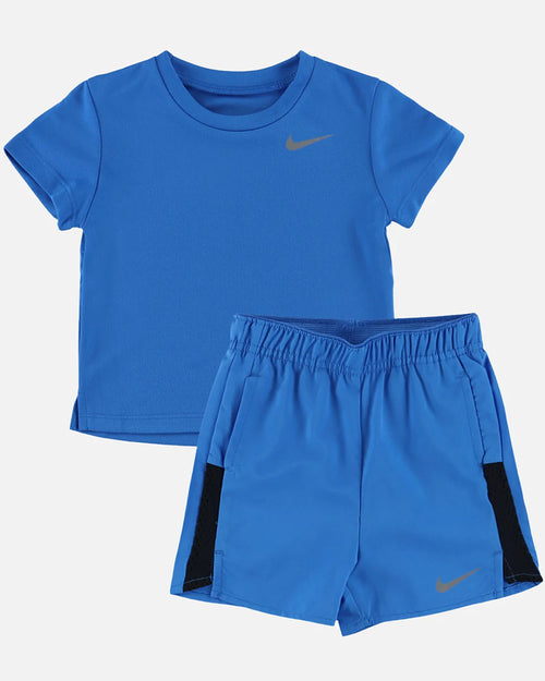 Ensemble Nike de t-shirt et Shorts BEBE - Bleu - Footkorner