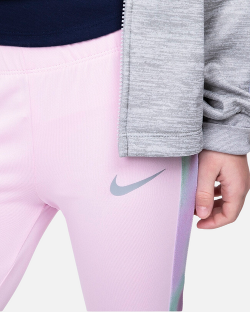 Completo Nike Therma-Fit da ragazza - Grigio/Rosa - Footkorner