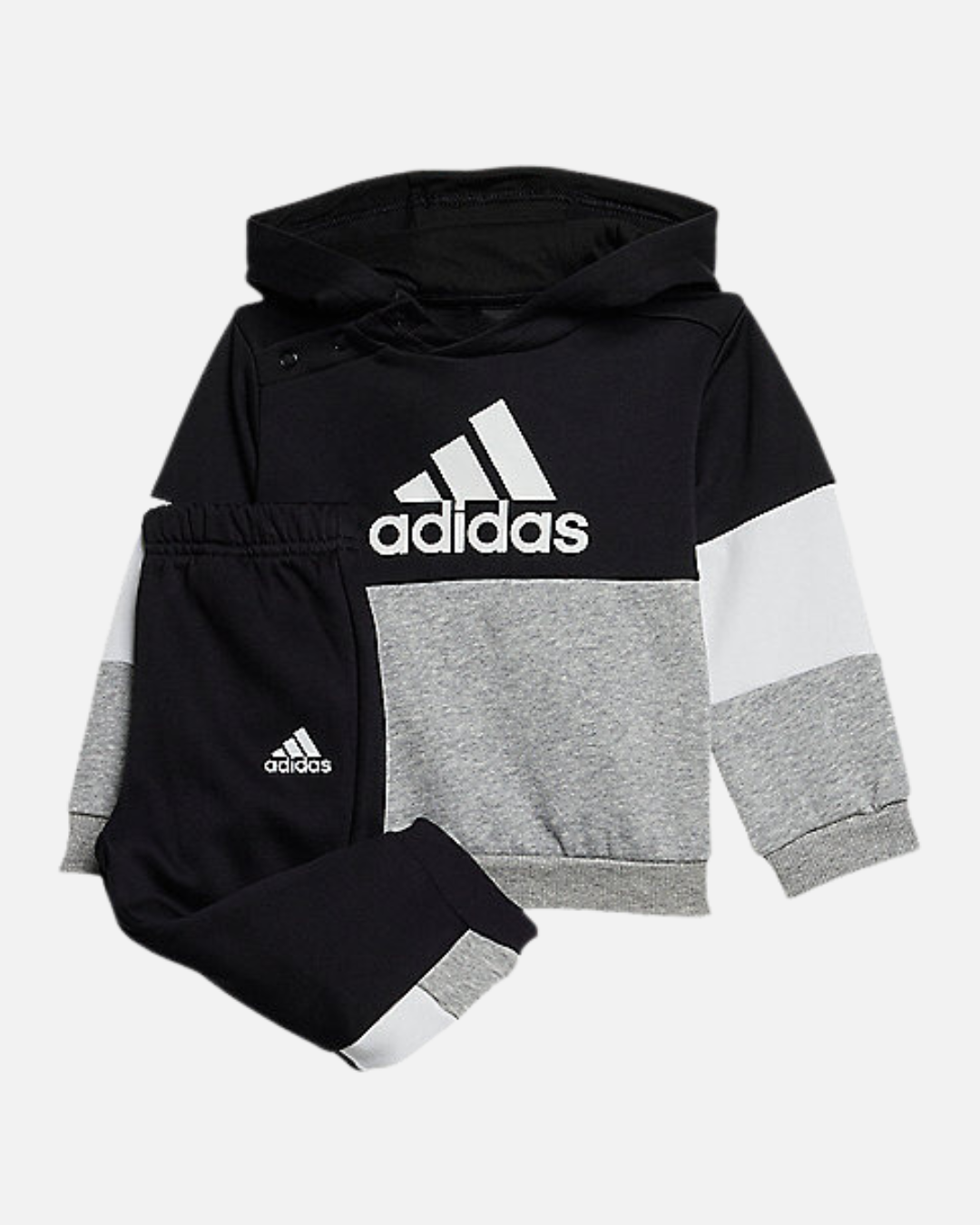 Adidas Baby Tracksuit Set - Black/White/Grey