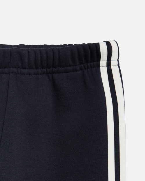 Adidas Baby Stripes Fleece Tracksuit Set - Blue/Navy - Footkorner