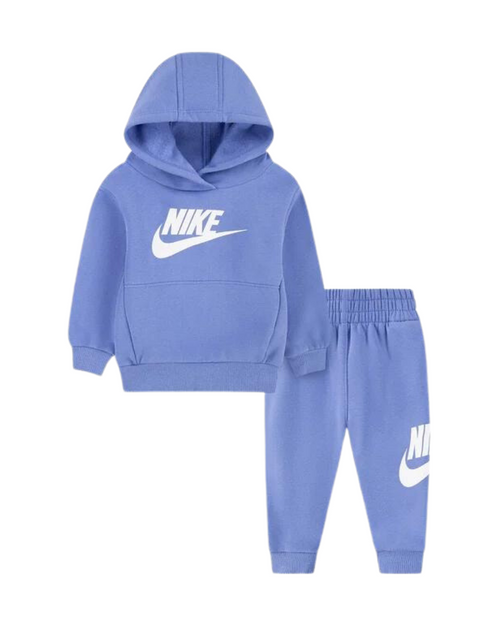 Nike Club Fleece Kids Tracksuit Set - Purple/White - Footkorner