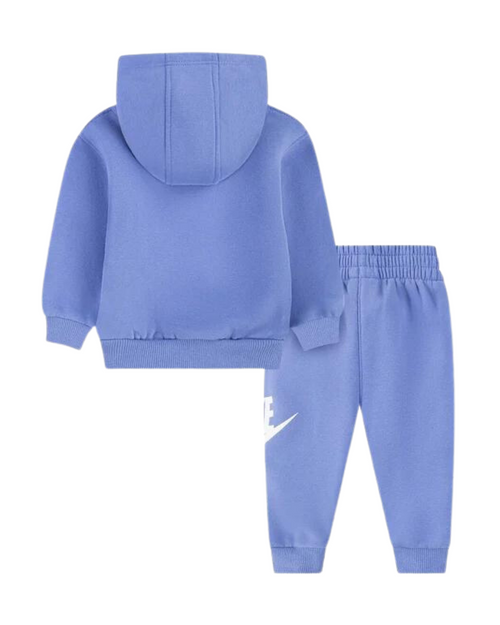 Nike Club Fleece Kids Tracksuit Set - Purple/White - Footkorner