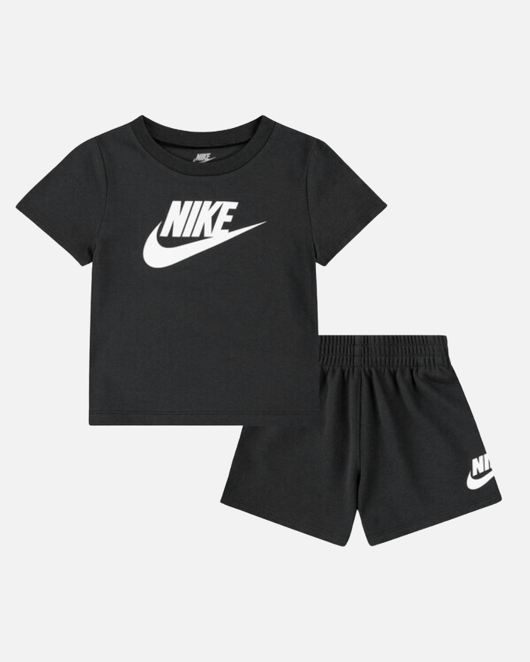 Completo maglietta/pantaloncini Nike da bambino - Nero