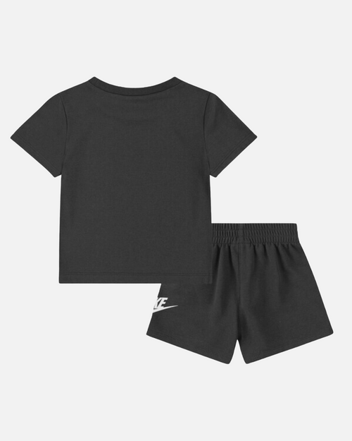 Nike T-Shirt/Shorts-Set für Kinder – Schwarz - Footkorner