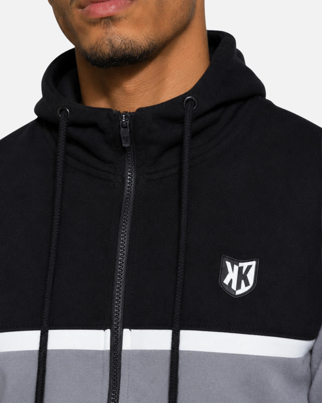 FootkornerHoody FK Sicarios V - Gris/Noir/Blanc