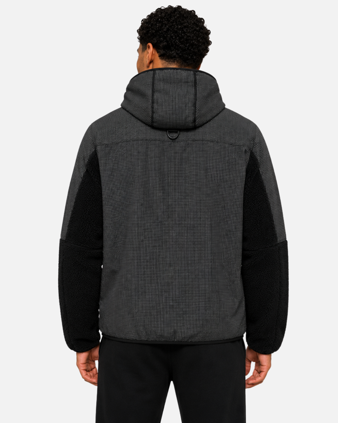 FootkornerPuma Sherpa Hooded Jacket - Black