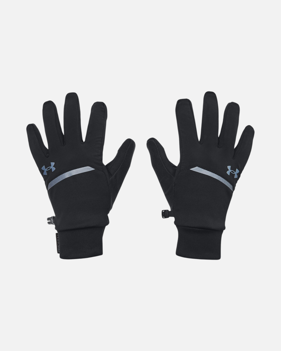 UA Storm Fleece Run Gloves - Black