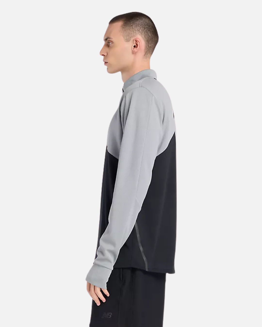 FootkornerHaut 1/4 zip New Balance Utility Knit - Noir/Gris