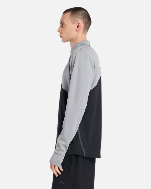 Haut 1/4 zip New Balance Utility Knit - Noir/Gris - Footkorner