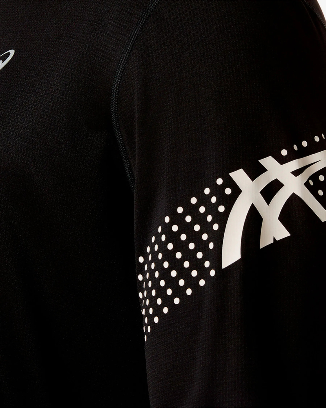 FootkornerHaut Asics Icon 1/2 Zip - Noir