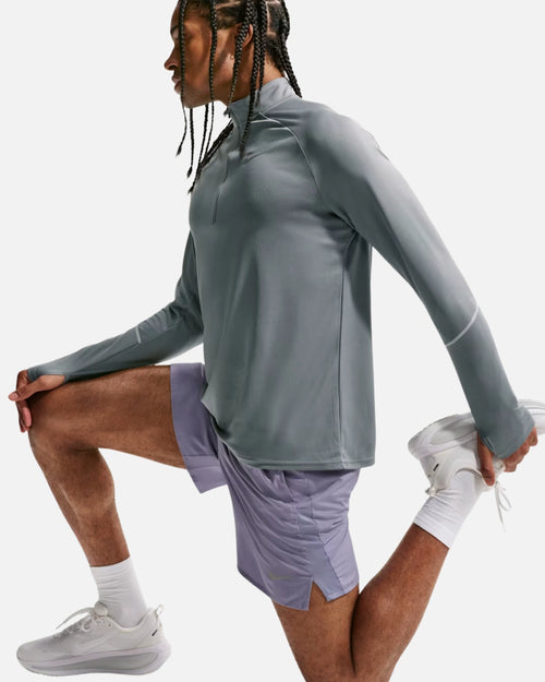Nike Miler Dri-FIT Laufoberteil mit halbem Reißverschluss – Grau - Footkorner