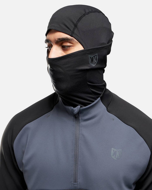 Haut 1/2 Zip FK Rocks II Cagoule Intégrée - Noir/Gris - Footkorner