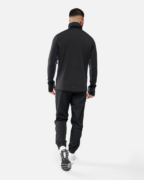 Haut 1/2 Zip FK Rocks II Cagoule Intégrée - Noir/Gris - Footkorner