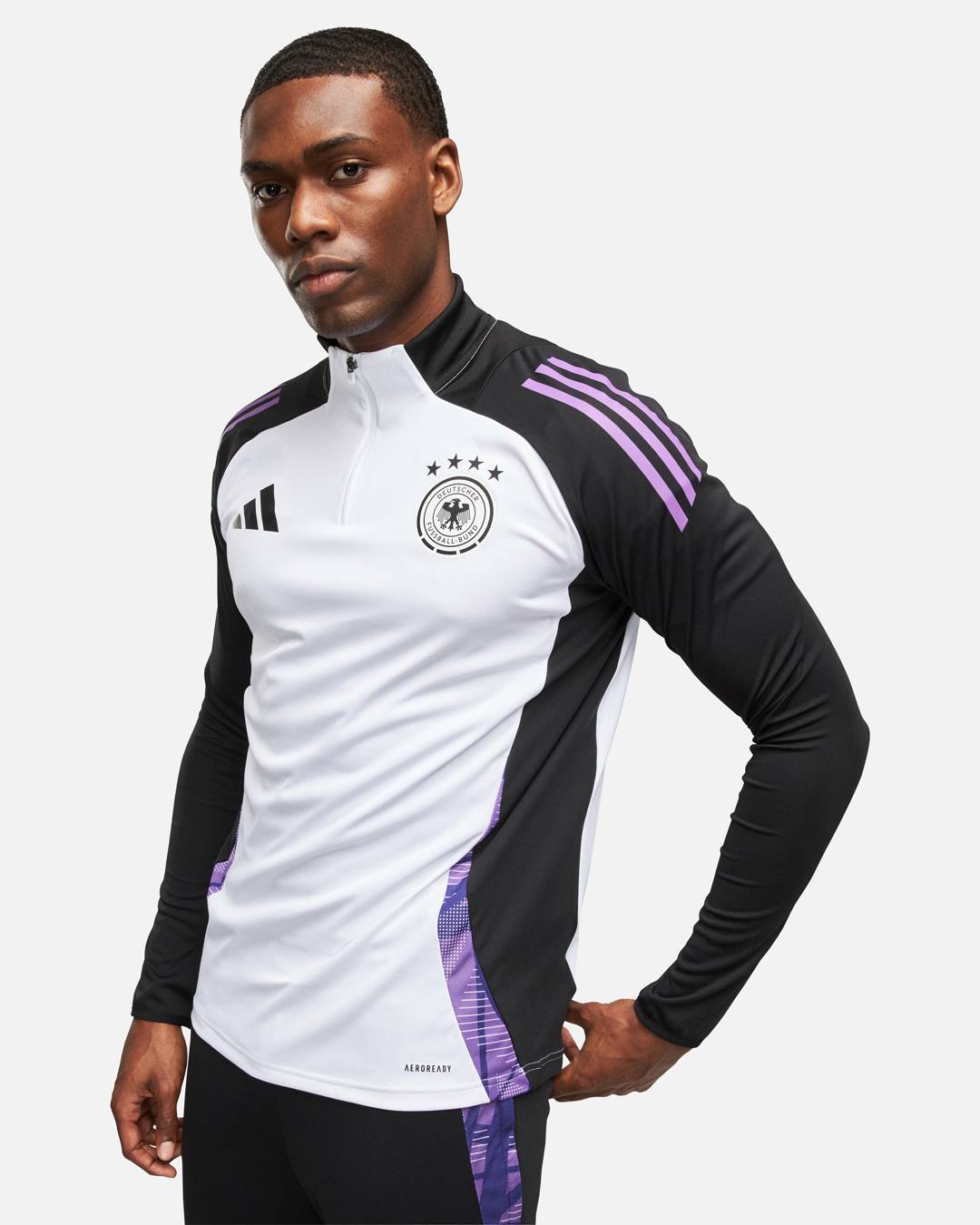 Germany 2024 Training Top - White/Black/Purple