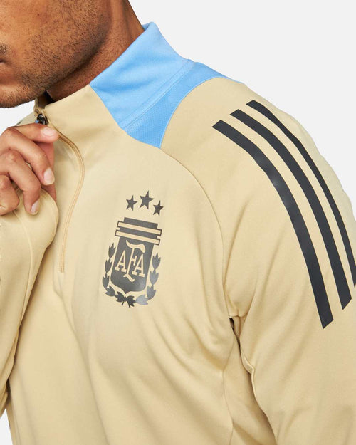 Argentinisches Trainingsoberteil - Beige/Blau - Footkorner