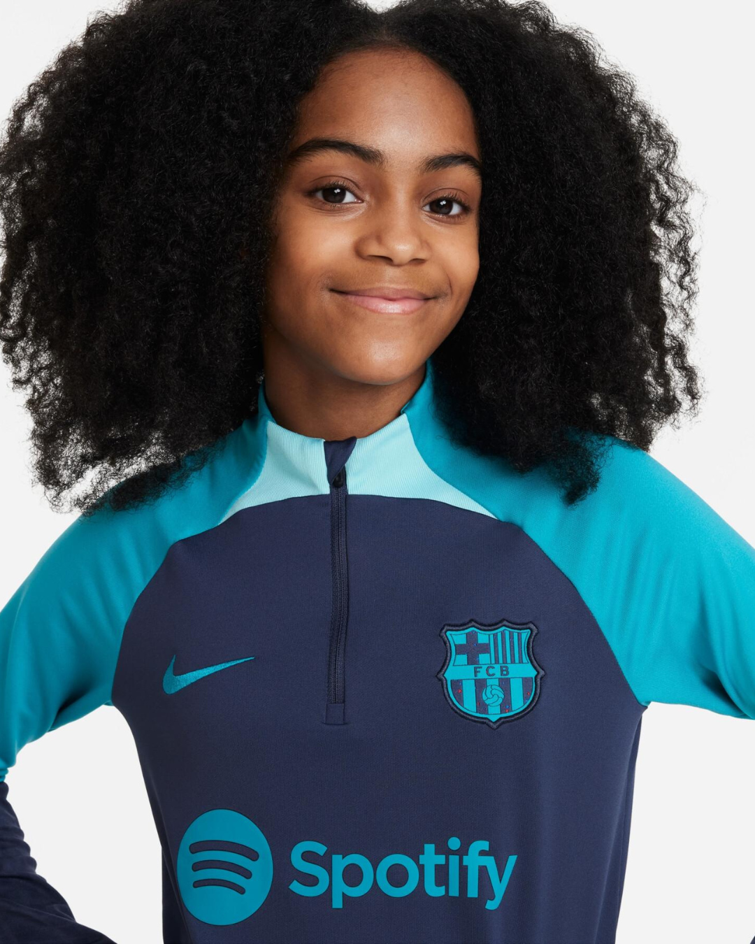 FootkornerFC Barcelona Junior 2023/2024 training top - Blue/Turquoise
