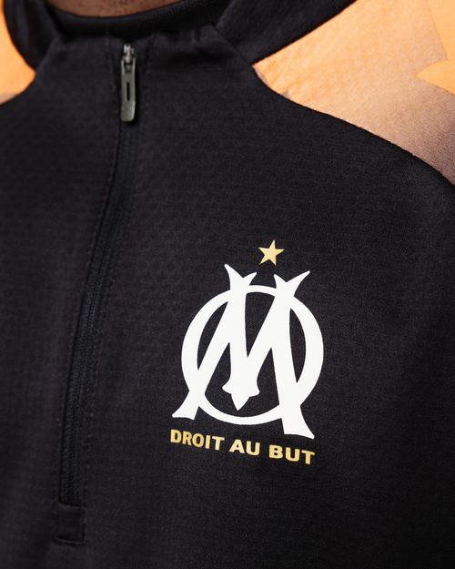 Haut d'entrainement OM - Noir/Orange - Footkorner