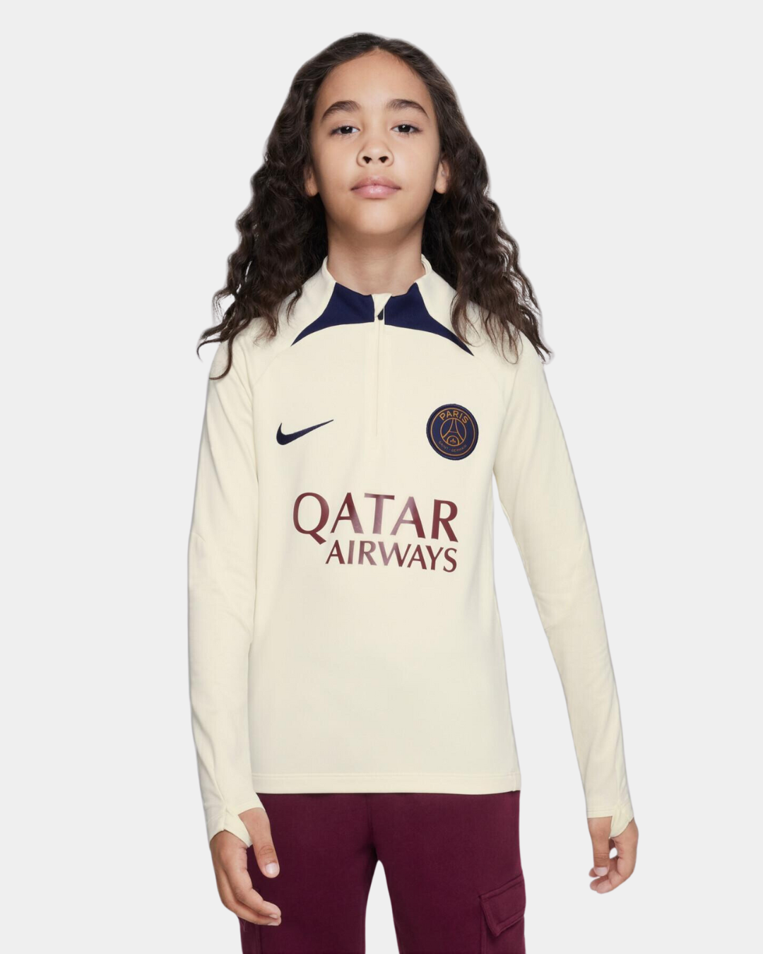 Haut d'entrainement Junior PSG 2023/2024 - Beige