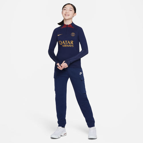 PSG 2023/2024 Junior-Trainingsoberteil – Blau/Gold - Footkorner