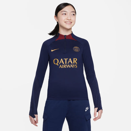 PSG 2023/2024 Junior-Trainingsoberteil – Blau/Gold - Footkorner