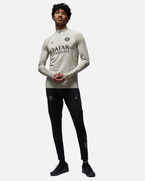 Haut d'entrainement PSG X Jordan 2023/2024 - Beige/Noir - Footkorner