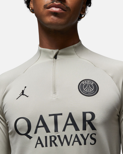 Haut d'entrainement PSG X Jordan 2023/2024 - Beige/Noir - Footkorner