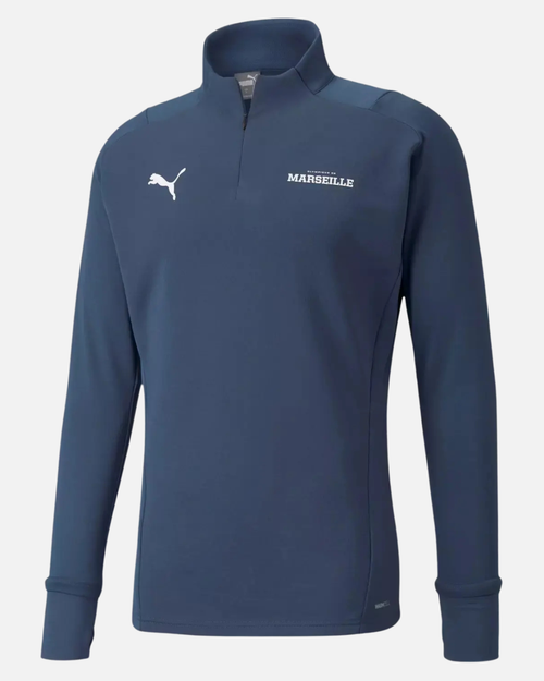 Haut d'entraînement Puma OM Fleece  - Bleu - Footkorner