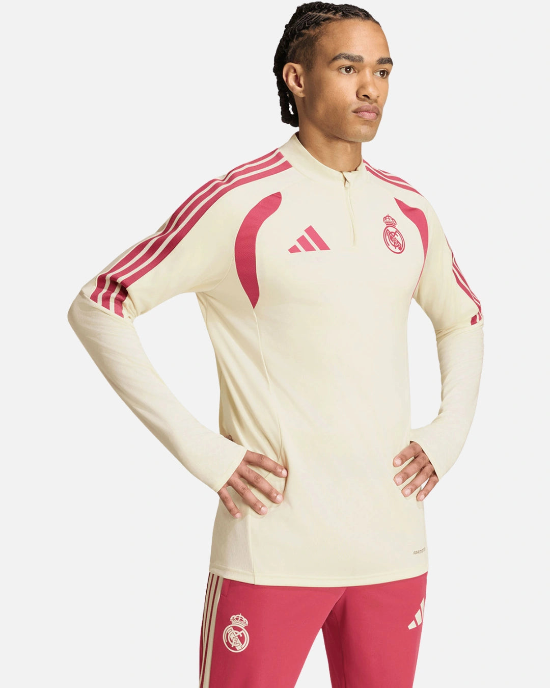 FootkornerTrainingsoberteil Real Madrid 2026/2027 - Beige/Rosa