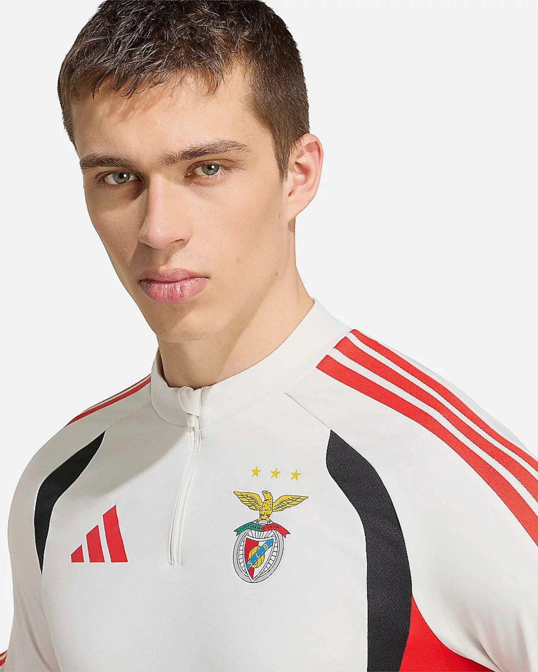 FootkornerHaut d'entraînement SL Benfica 2026/2027 - Beige/Noir/Rouge