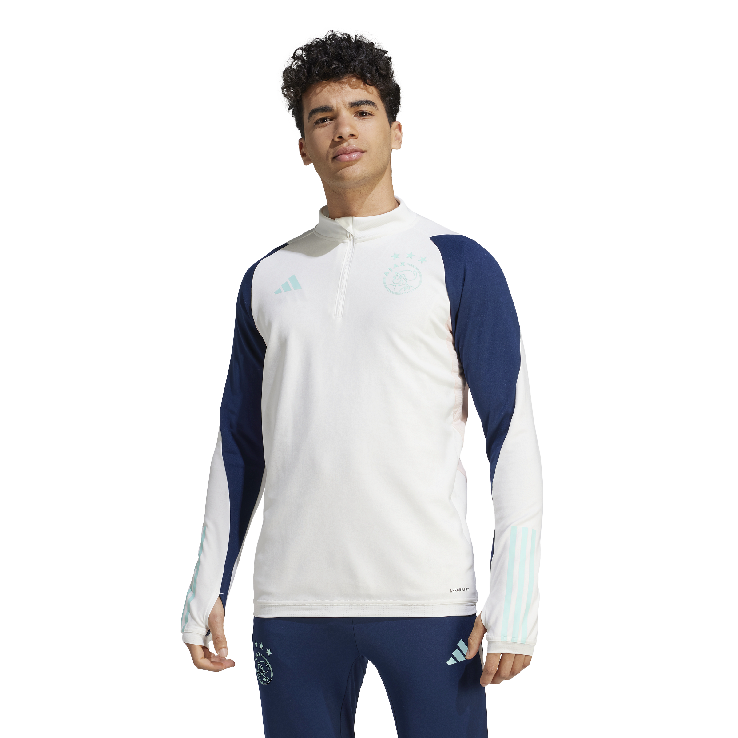 Ajax Amsterdam 2023/2024 training top - White/Blue