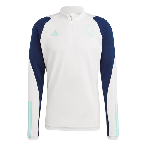 Ajax Amsterdam Training Top - White/Blue - Footkorner