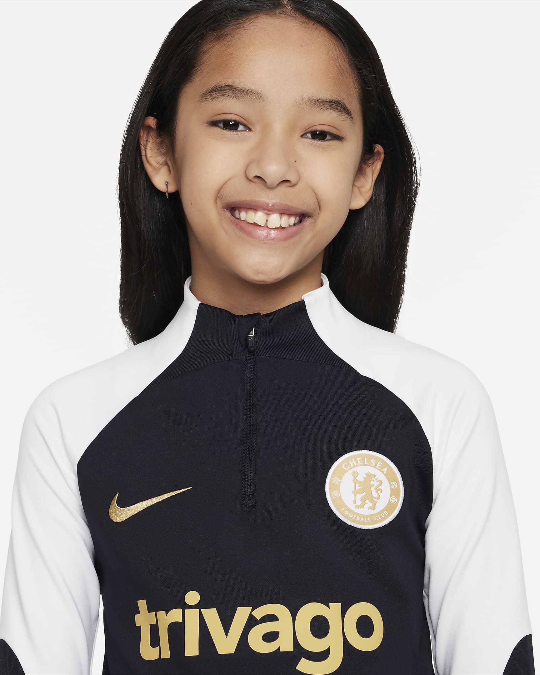 FootkornerCamiseta de entrenamiento Chelsea Junior 2023/2024 - Negro/Blanco/Oro