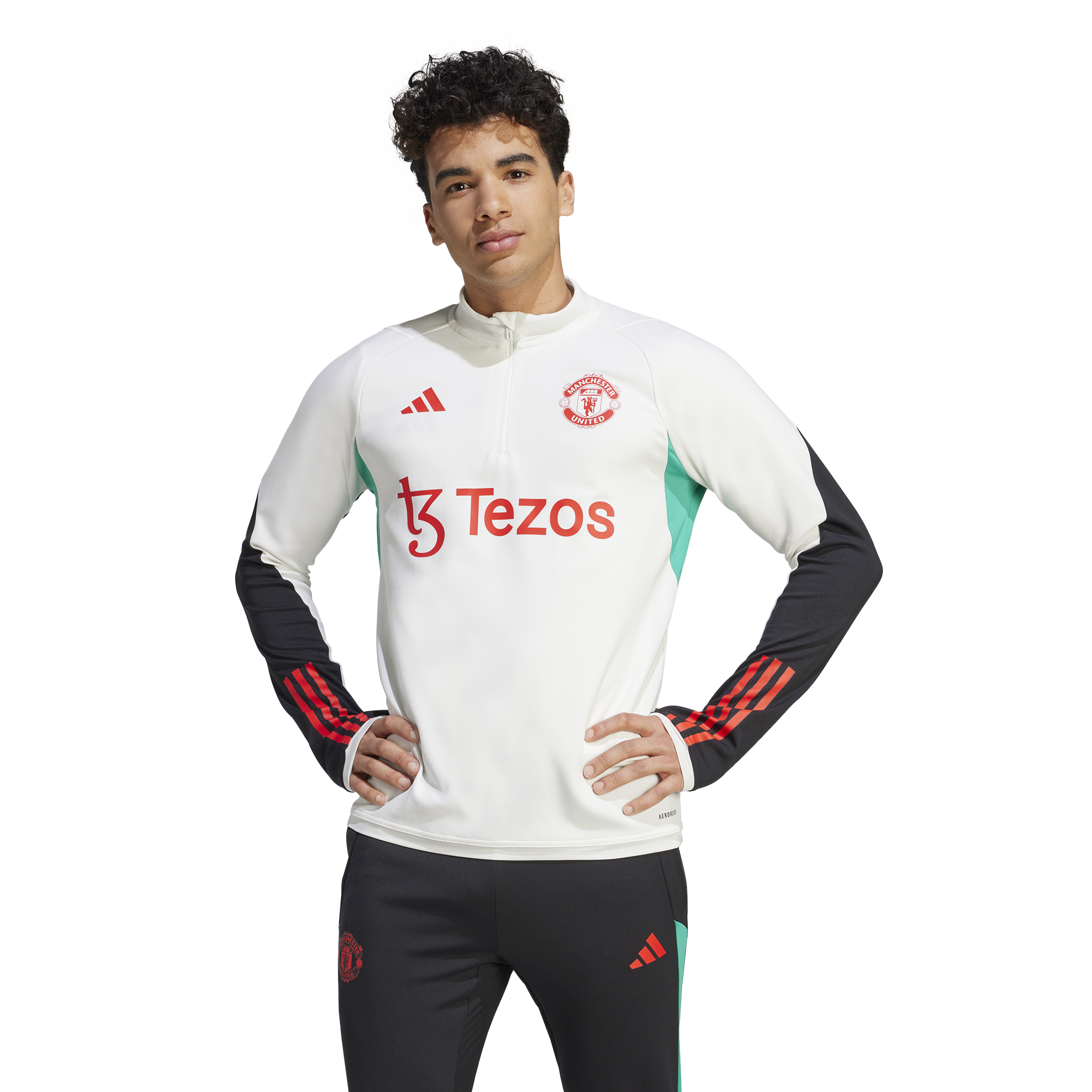 Manchester United training top 2023/2024 - White/Black/Red