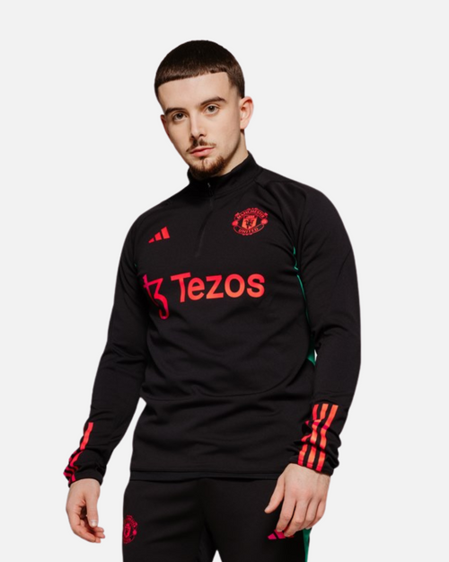 Haut d'entrainement Manchester United - Noir/Rouge/Vert - Footkorner