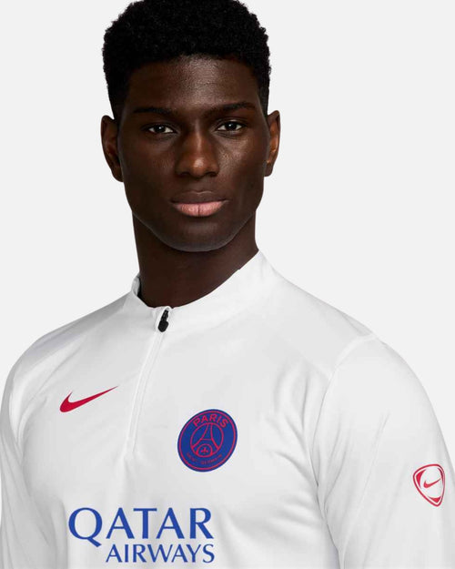 Haut d'entraînement PSG Strike 2025/2026 - Blanc - Footkorner