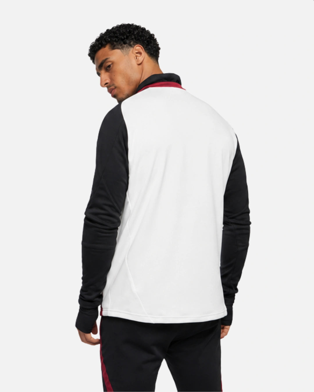 FootkornerHaut Manchester United 2024/2025 cagoule intégrée - Blanc/Noir/Rouge