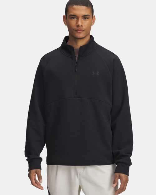 Under Armor 1/2 zip Unstoppable Fleece Top - Black - Footkorner