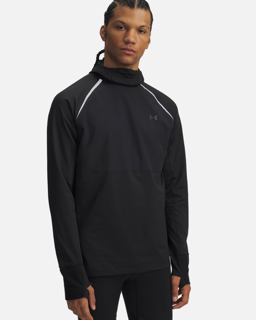 Under Armour Velociti Pro Cold Integrated Balaclava Top - Black - Footkorner