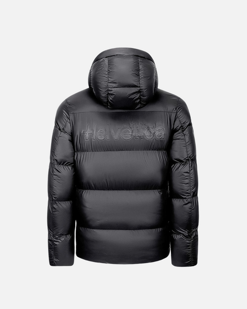 Helvetica Silver 2 Down Jacket - Black - Footkorner