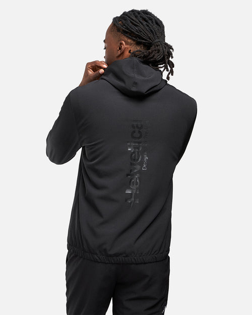 Helvetica Neptune Hooded Jacket - Black - Footkorner