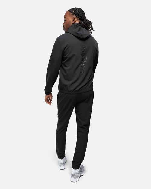 Helvetica Neptune Hooded Jacket - Black - Footkorner