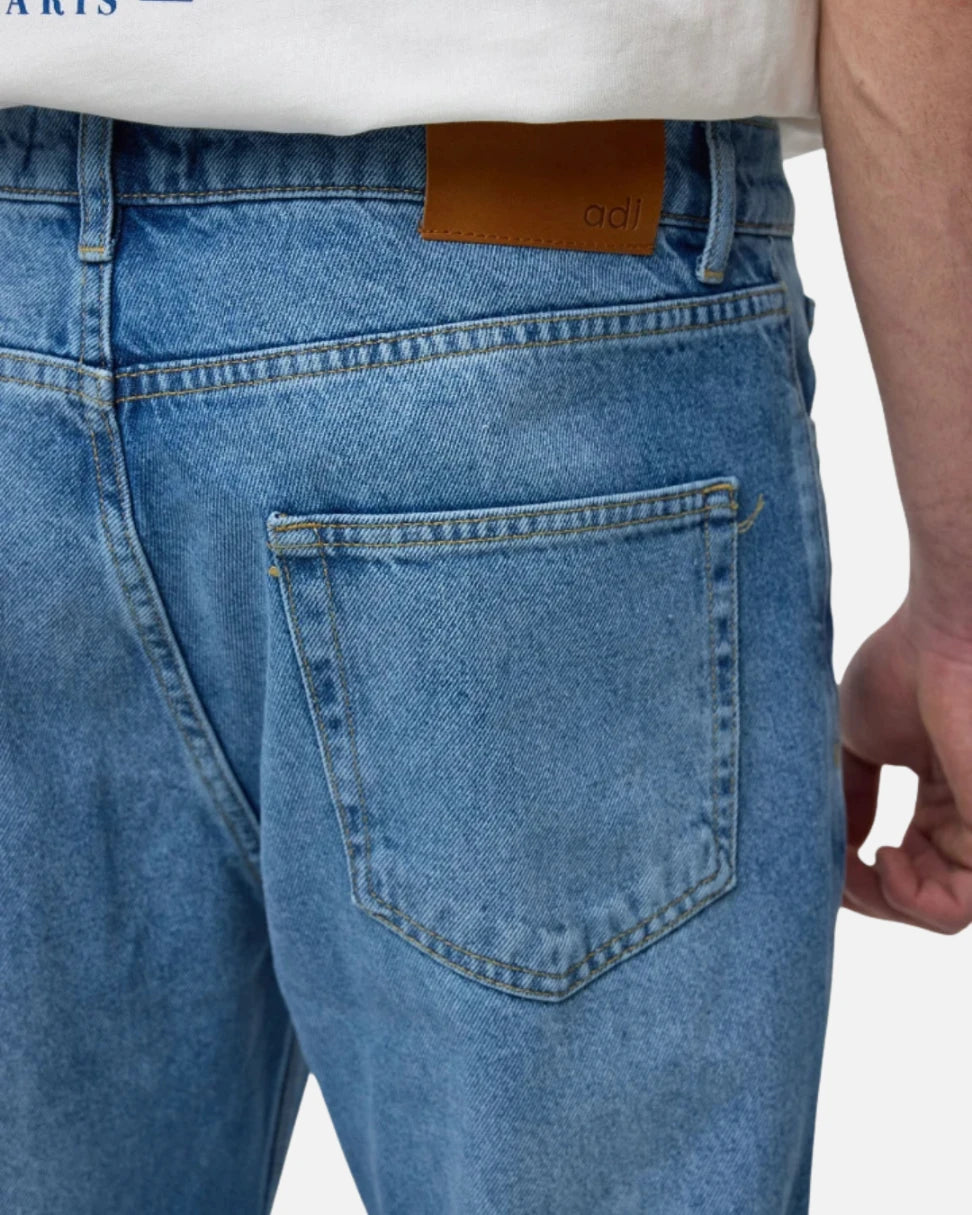 FootkornerJean ADJ Gusset Panel Straight Fit - Bleu
