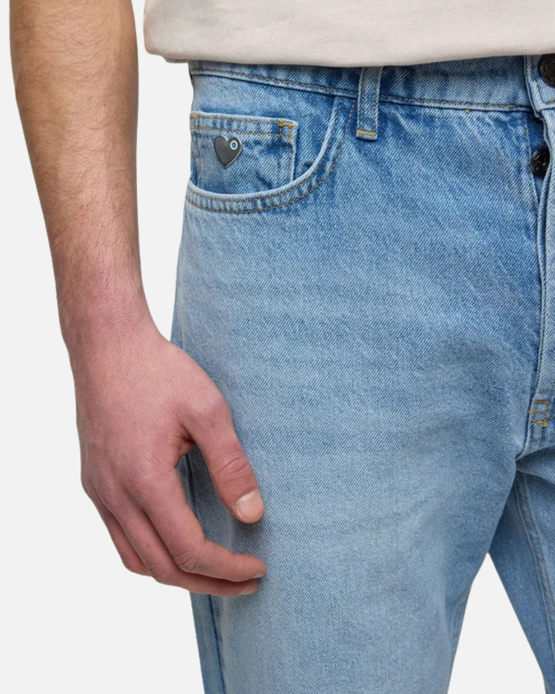 FootkornerVaquero ADJ con panel de fuelle y corte recto - Azul Claro