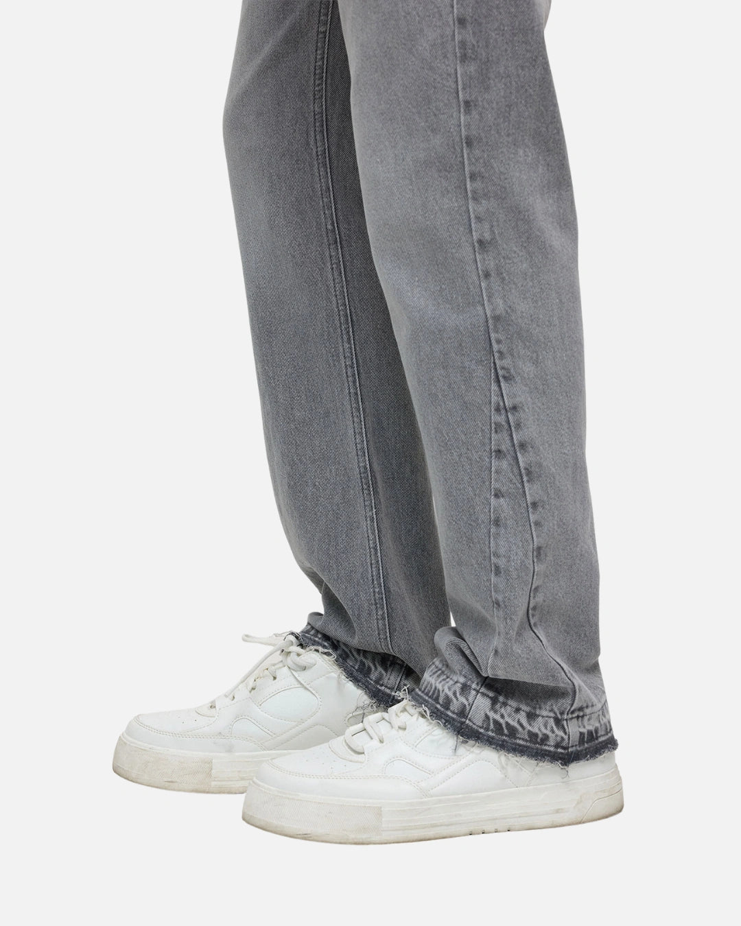 FootkornerJean ADJ Gusset Panel Straight Fit - Gris