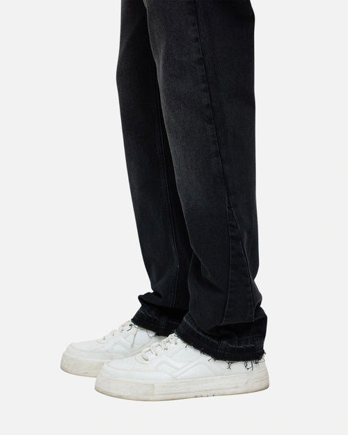 Jean ADJ Gusset Panel Straight Fit - Noir - Footkorner