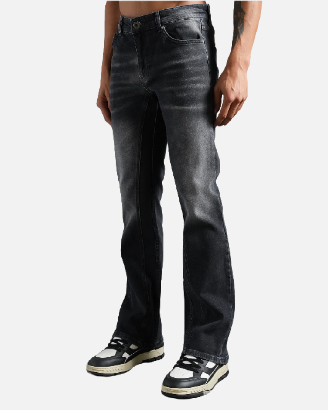 FootkornerJeans Flare Fit Ikao - Noir