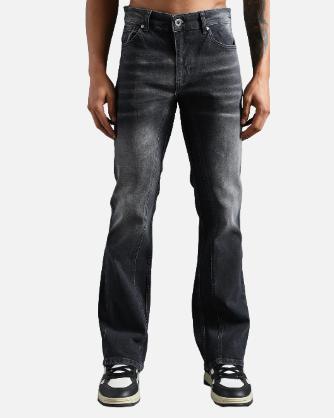 Jeans Flare Fit Ikao - Noir