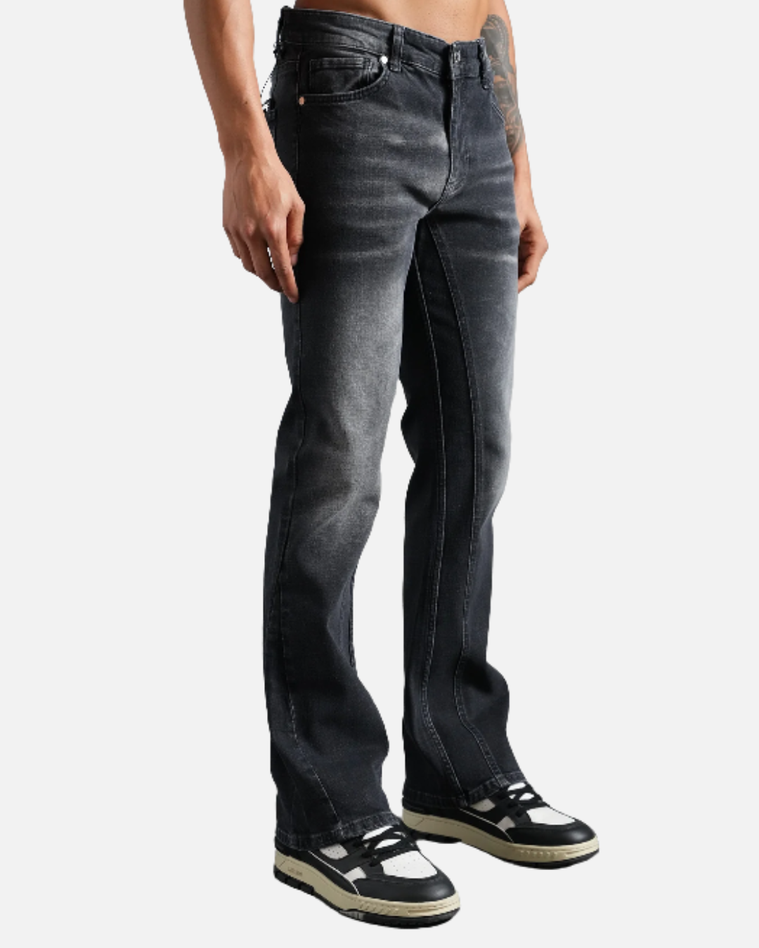FootkornerJeans Flare Fit Ikao - Noir