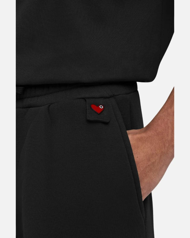 FootkornerParis Jogginghose mit Neopren-Optik - Schwarz