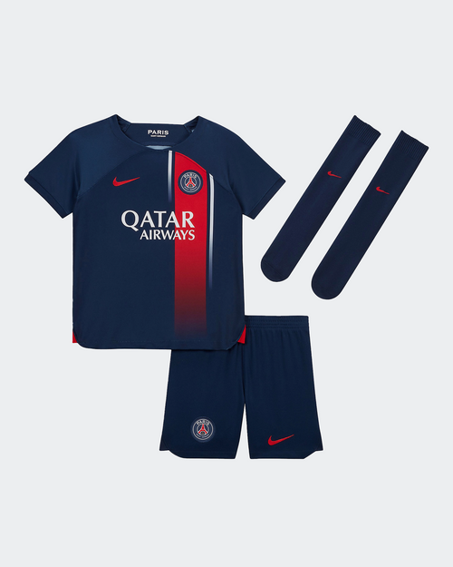 Kit PSG domicile 2023/2024 Bébé - Bleu - Footkorner